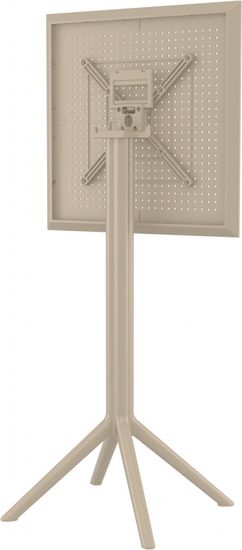 Стол пластиковый барный складной Sky Folding Bar Table 60 бежевый Турция