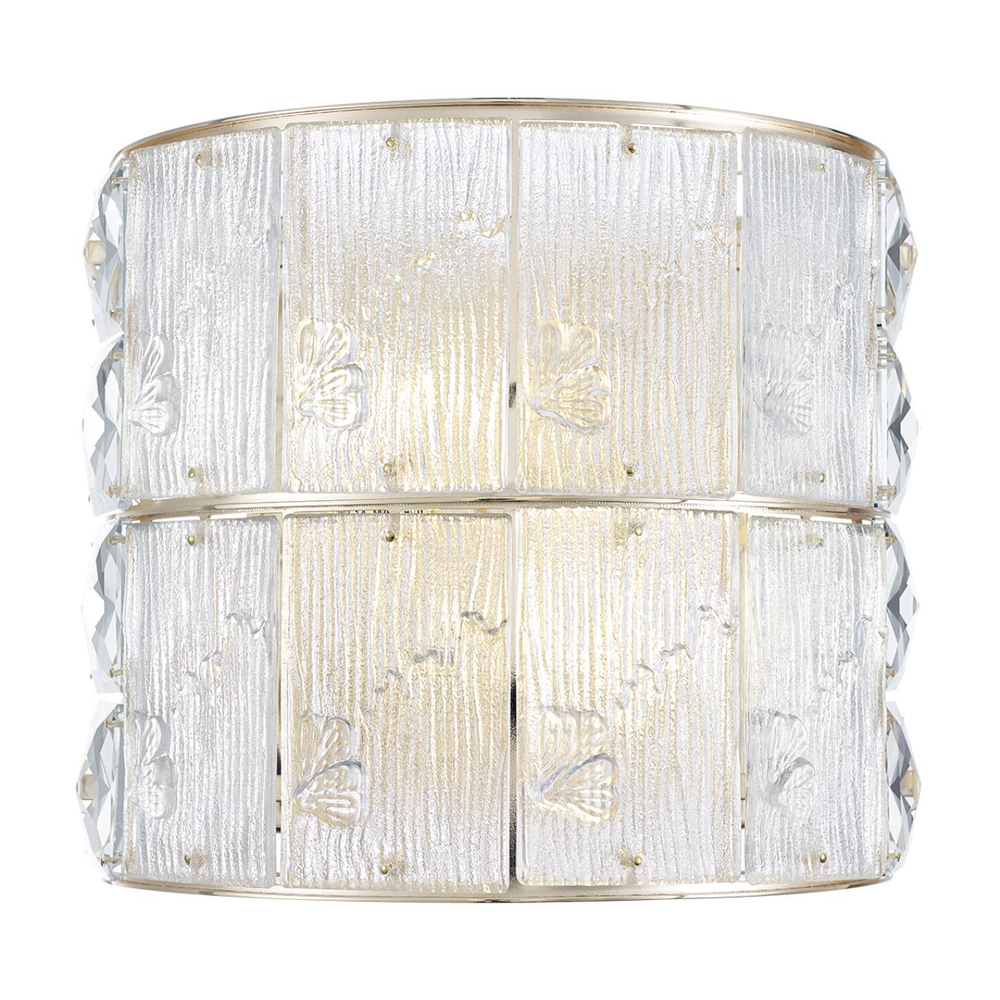 5070/2W HALL ODL24 601 золото/прозрачный/матовый/металл/хрусталь/стекло Бра E14 2*40W FIESTA