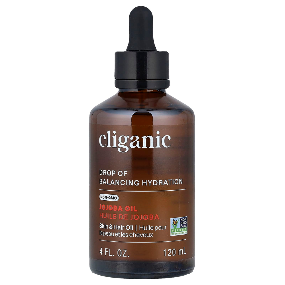 Cliganic, Масло жожоба, для жирной и комбинированной кожи, 120 мл (4 жидк. Унции)