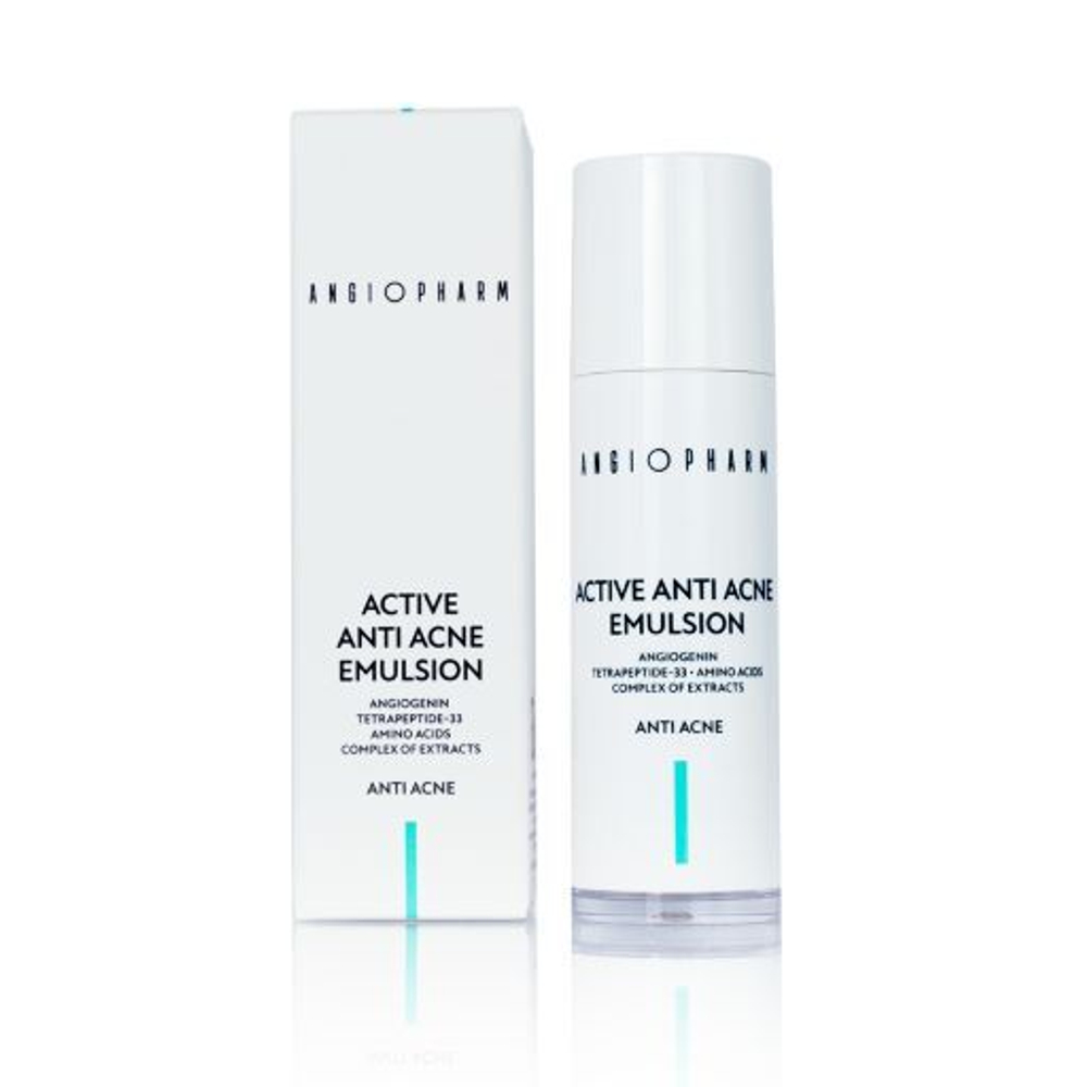 ANGIOPHARM АКТИВНАЯ ЭМУЛЬСИЯ ДЛЯ ПРОБЛЕМНОЙ КОЖИ, 30 мл. | ACTIVEANTI-ACNEEMULSION