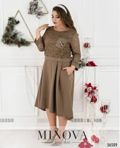 Платье 8619-1-мокко Minova