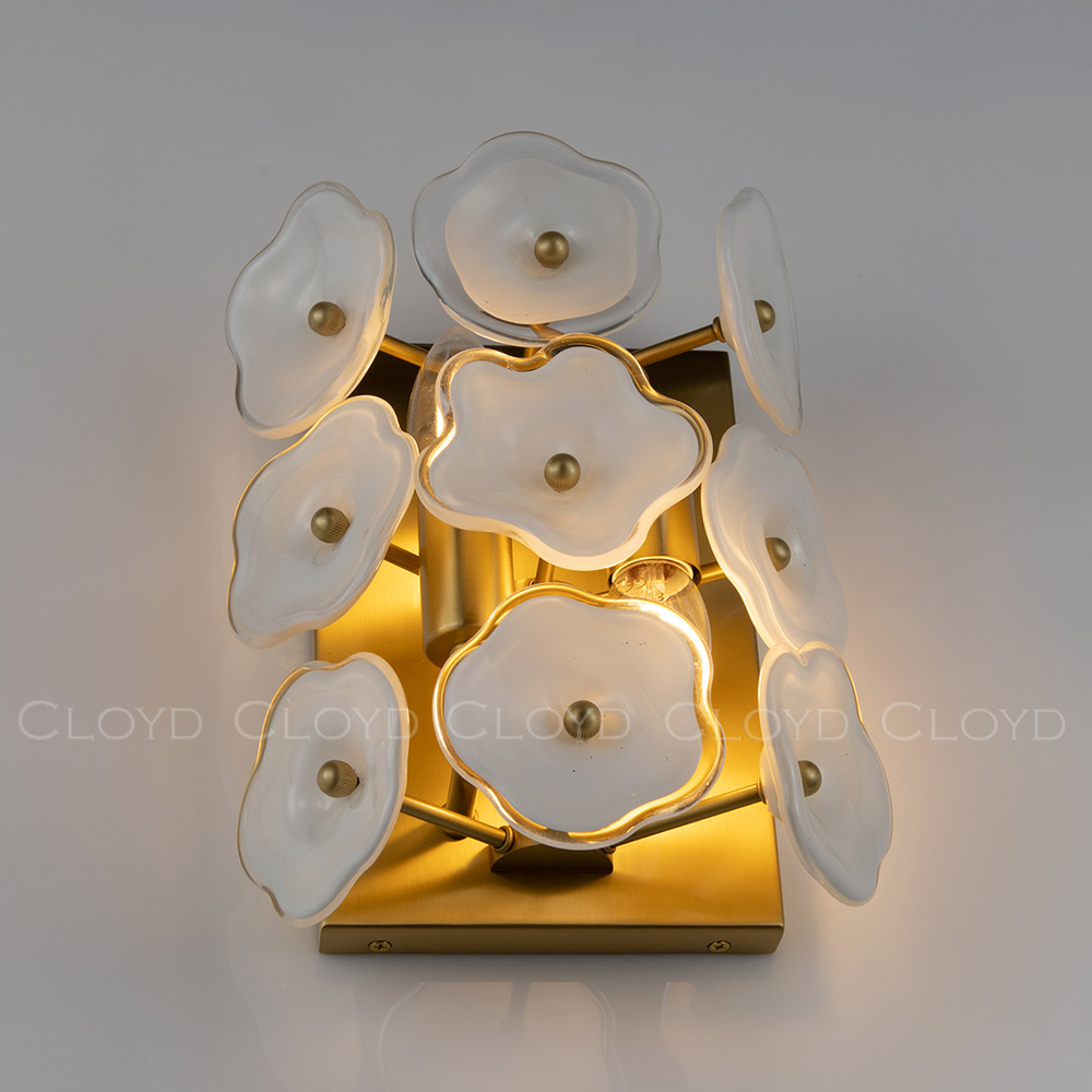 Бра Cloyd EFIOPIA W2 / выс. 28 см - латунь (арт.20393)