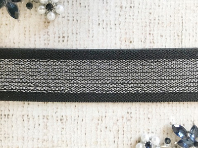 Резинка декоративная люрекс, ш. 2,5 см.