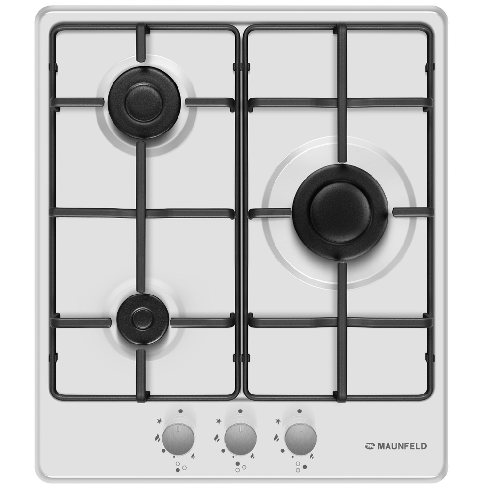 Газовая варочная панель MAUNFELD EGHE.43.3STS-EW фото 2