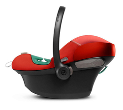 Коляска Cybex Talos S Lux TPE complete Aton S2 Hibiscus Red 3 в 1 Seashell Beige с дождевиками