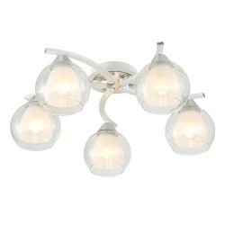 Citilux Кристи CL152150 Люстра потолочная Белая Хром