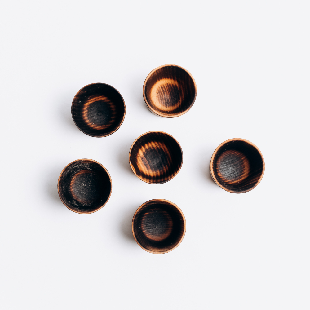 Деревянная стопка, рюмка, шот из дерева кедра для крепких напитков. RN8