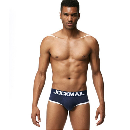 Мужские трусы брифы темно-синие с push up JOCKMAIL JM2022-16