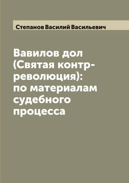 Вавилов дол (Святая контр-революция): по материалам судебного процесса | Степанов Василий Васильевич
