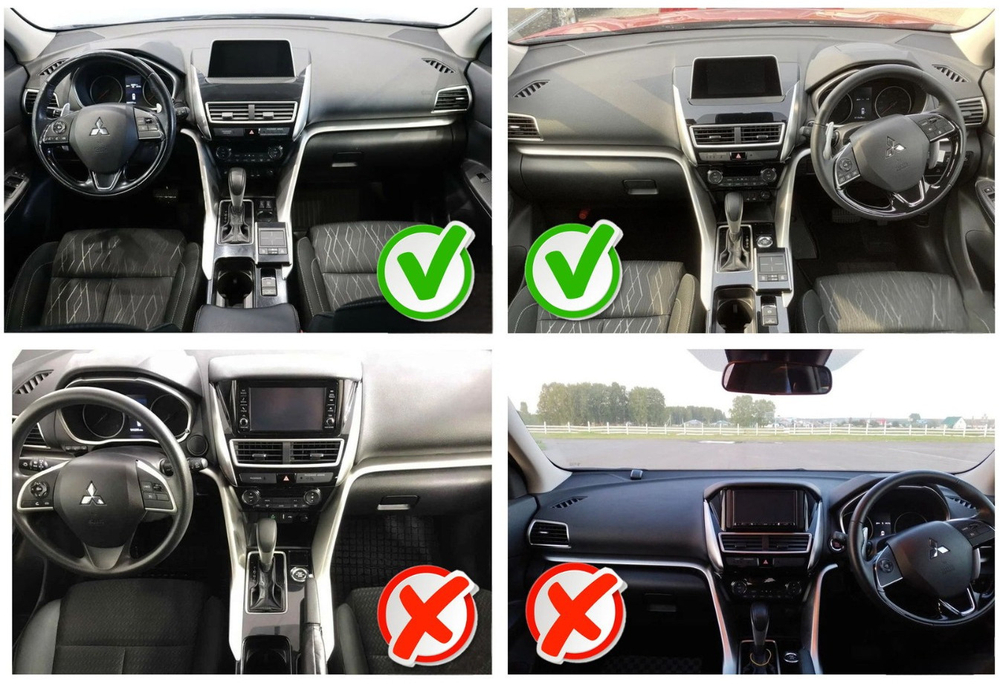 Магнитола для Mitsubishi Eclipse Cross (ШГУ-планшет) - FarCar 7763F2 монитор 9" QLED на Android 13, 8 ядер (TS18), CarPlay, 4G SIM-слот