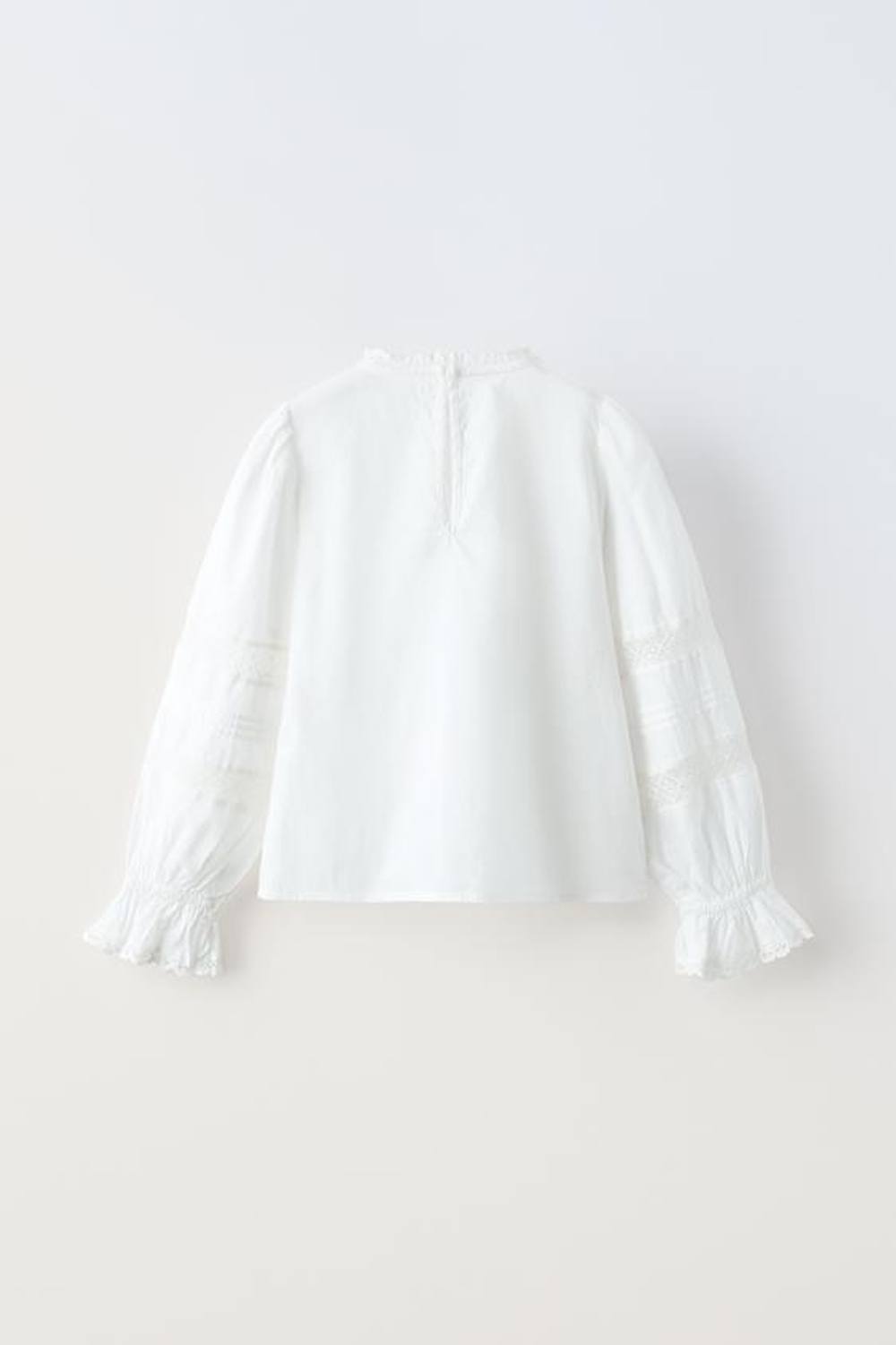 ZARA РУБАШКА В РОМАНТИЧЕСКОМ СТИЛЕ, БЕЛЫЙ