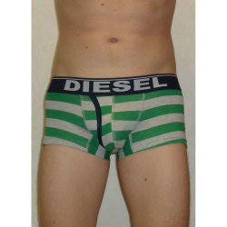 Мужские трусы боксеры Diesel Green & White Stripe Boxer