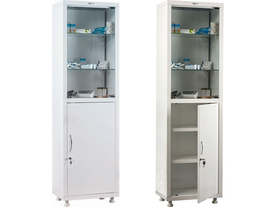 Single-leaf medical cabinet HILFE МД 1 1650/SG
