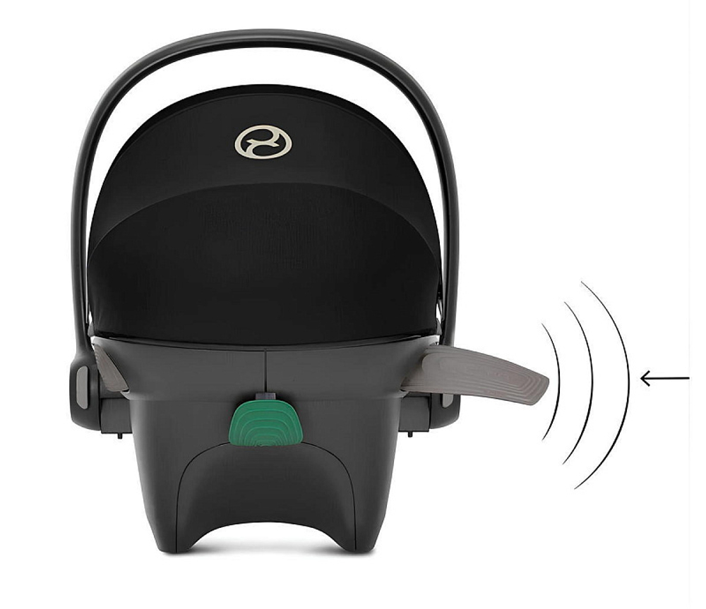 Коляска 3 в 1 Cybex Priam IV Rosegold complete и автокресло Aton S2 i-Size Moon Black Leaf Green
