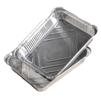 Формы для выпечки и запекания Доляна, набор 2 шт., 1.04 л, 22.5×18×4.5 см, фольга, серебристые