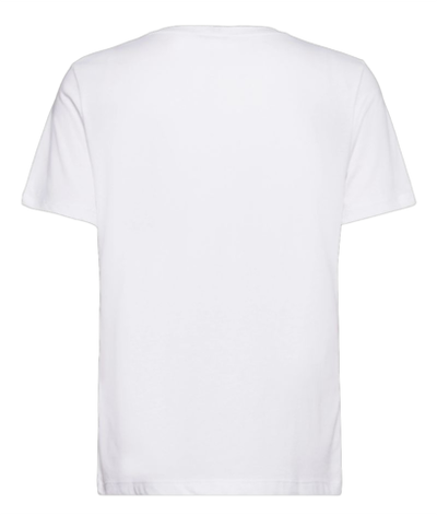 Женская теннисная футболка Tommy Hilfiger Regular Corp Logo C-NK SS - the optic white