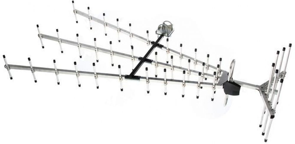 Уличная ТВ антенна Рэмо «BAS-1340-DX TRITON-XL» активная МВ / ДМВ с усилителем