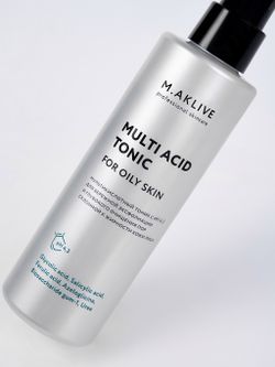 M.Aklive Мультикислотный тоник для жирной кожи, 200 мл.