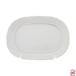 Блюдо овальное Repast Rococo с золот.полосой 33 см