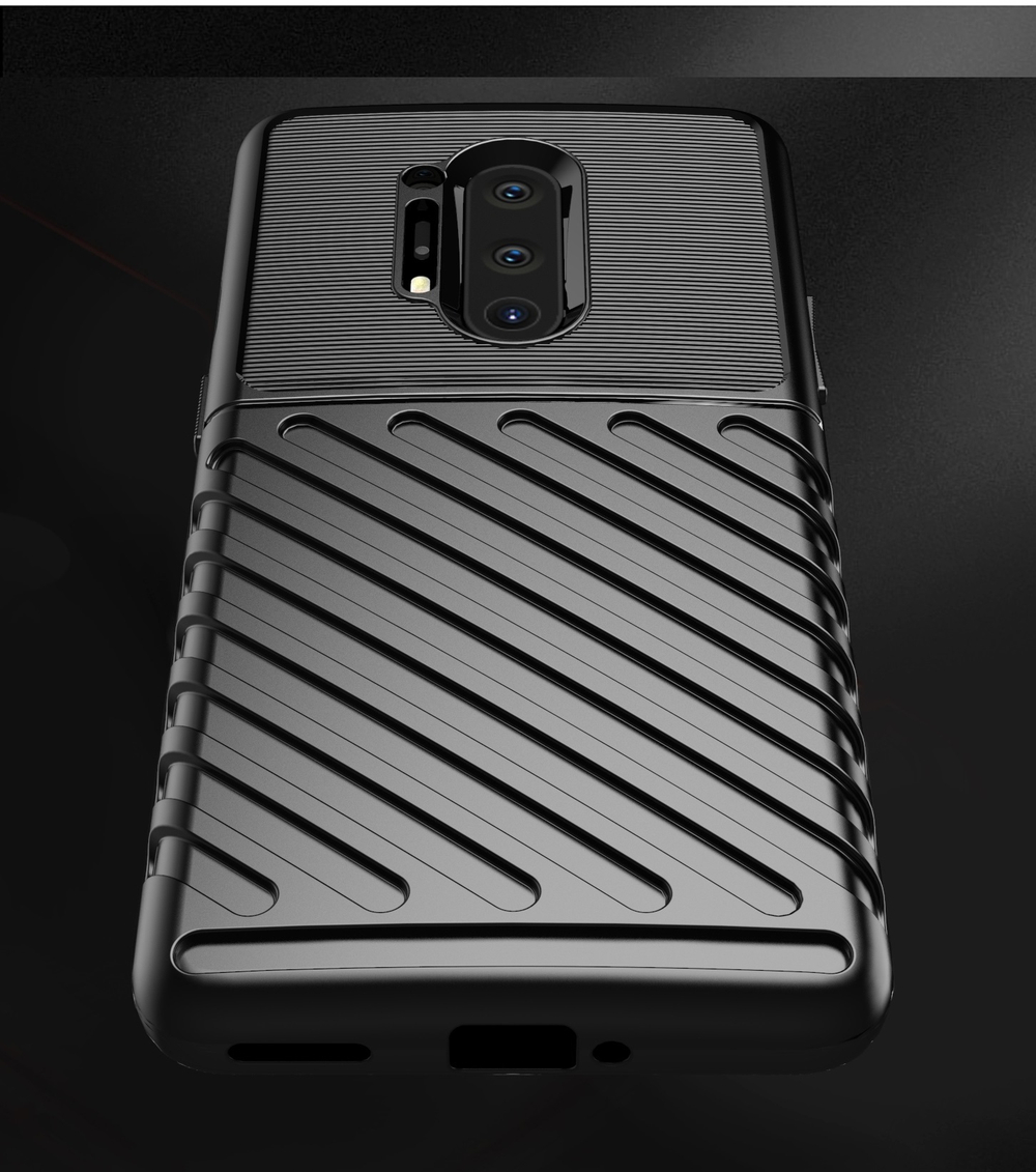 Ударопрочный чехол на OnePlus 8 Pro черного цвета, серия Onyx от Caseport