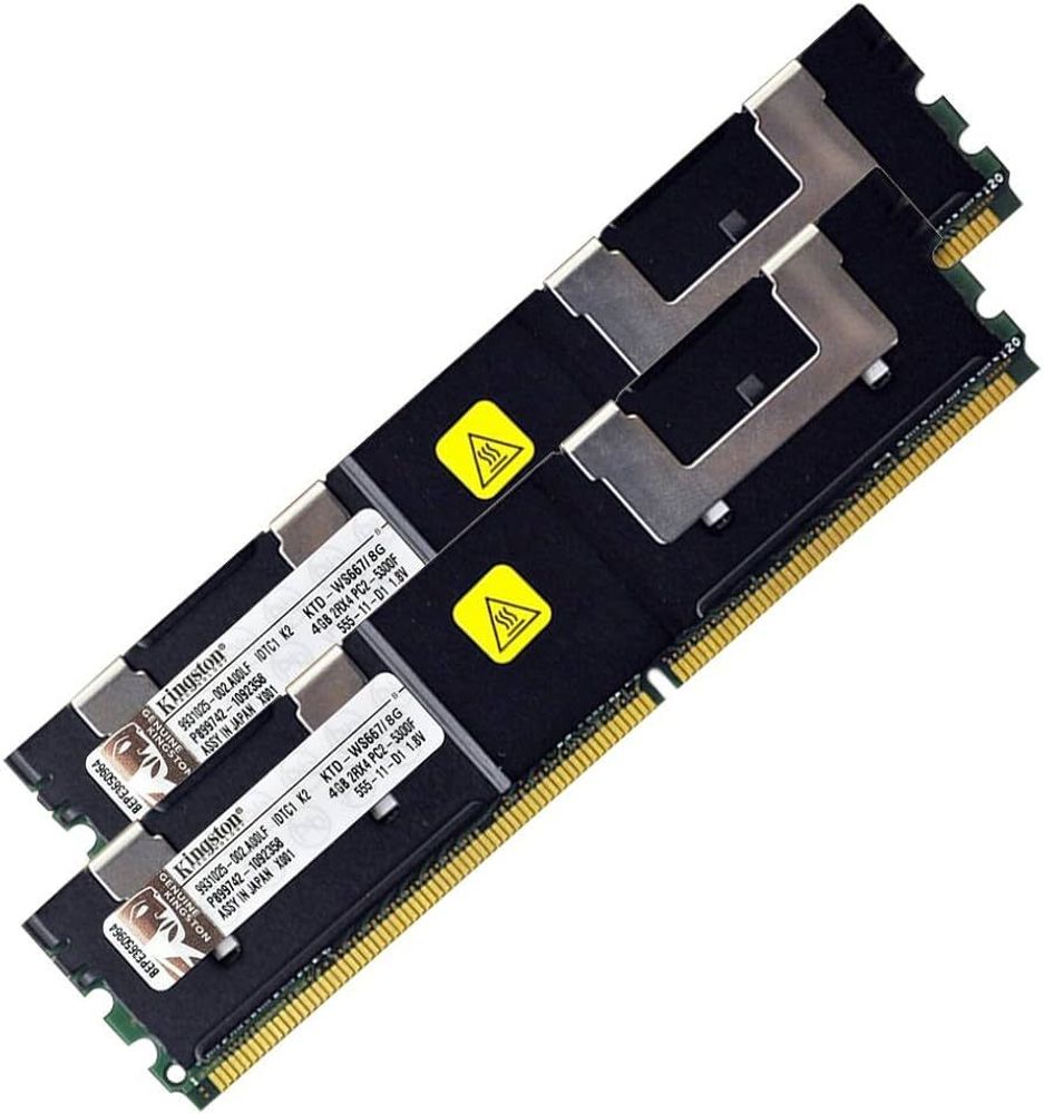 Оперативная память Kingston 8GB(2x4Gb) PC-5300 FB-DIMM 667MHz Kit KTD-WS667/8G