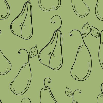Pears green pattern
