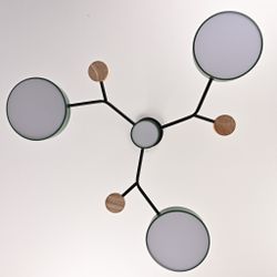 Люстра На Штанге Meade 4 Lamps Green By Imperiumloft