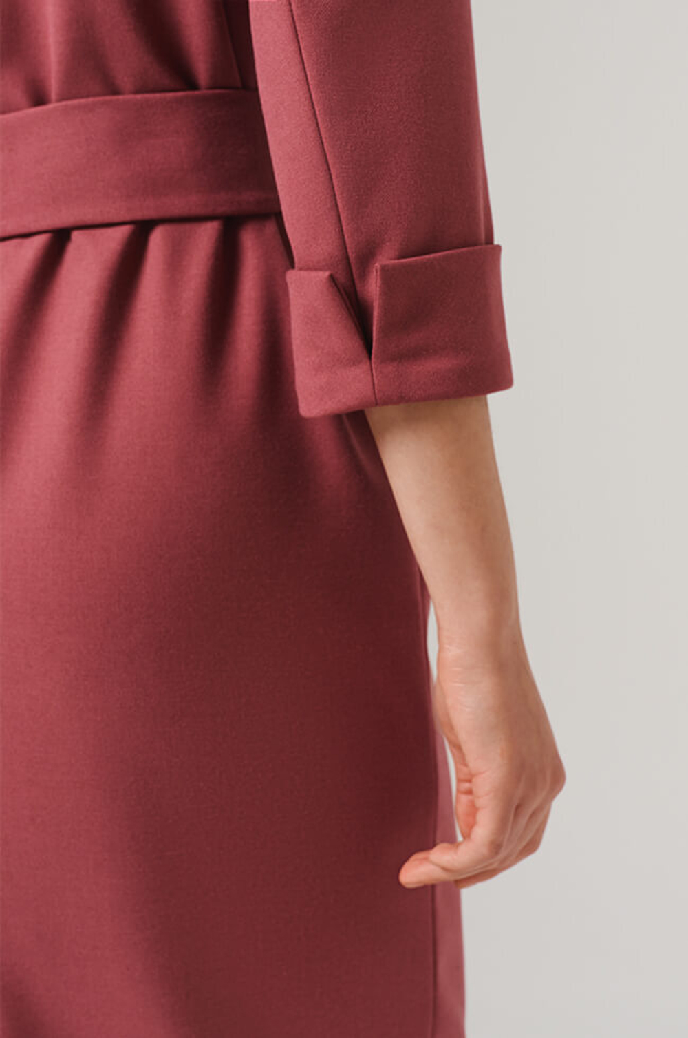 51602 Платье женское (брусничный)