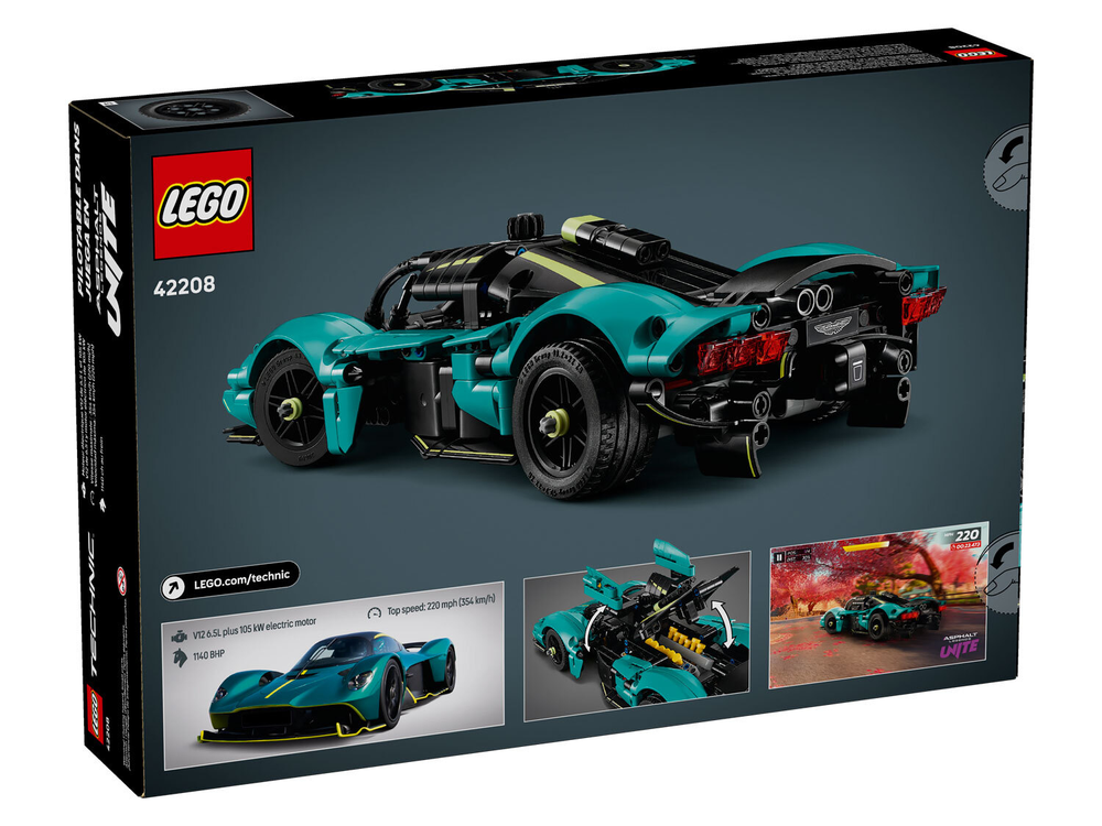 LEGO Technic 42208 Aston Martin Valkyrie — спортивный суперкар