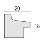 ZEP RT268L Torino Black 15x20 дерево (черн.) ф/рамка