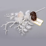 Ветка хвойная «Морозное утро» 31 см