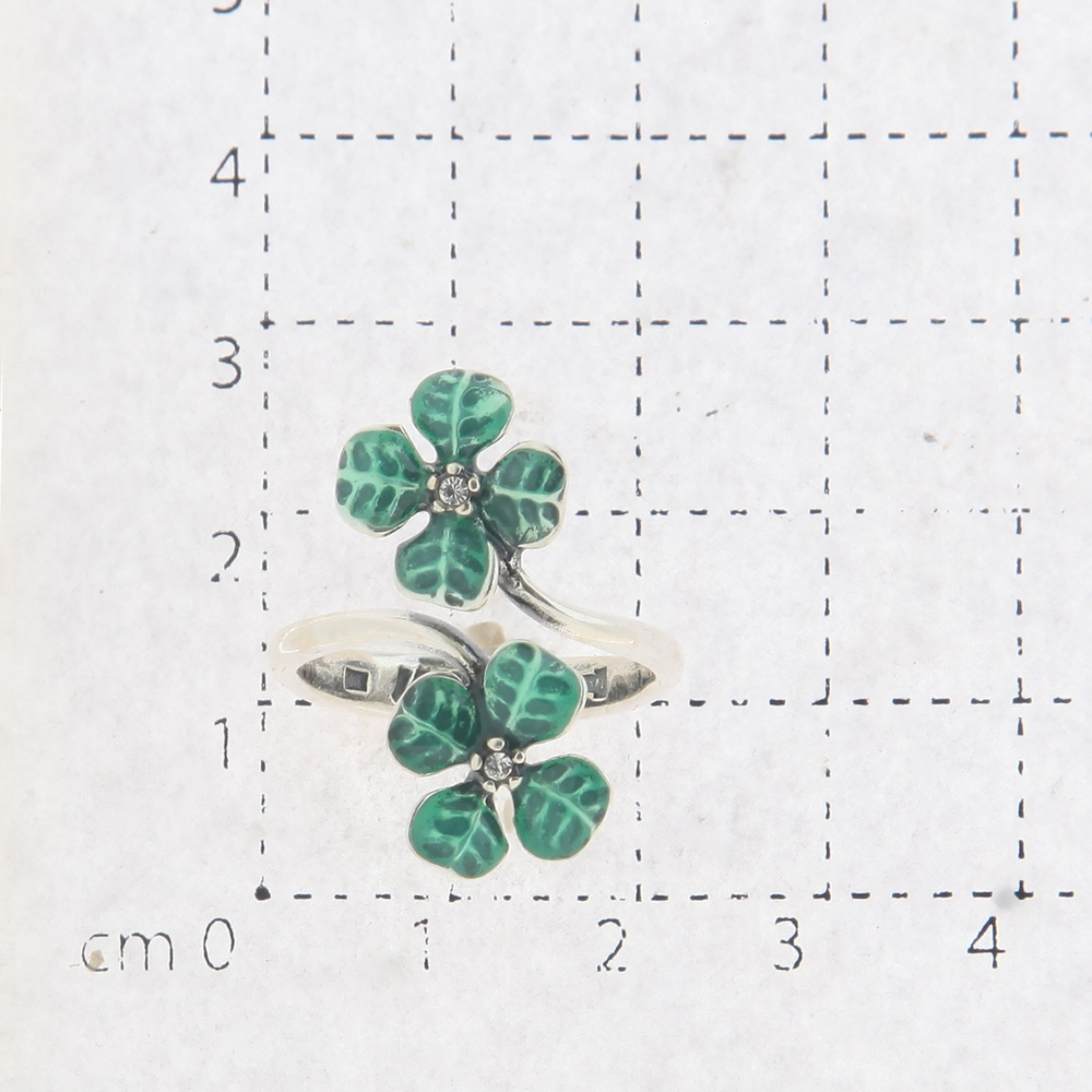 "Плантес" кольцо в серебряном покрытии из коллекции "Trifolium" от Jenavi