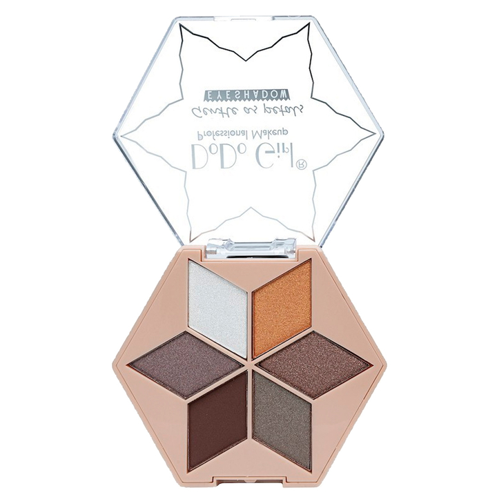 Тени для век DoDo Girl Gentle as Petals тон 01, 6 цветов, 12 г