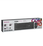 Клавиатура + мышь Defender York C-777 (проводной набор)