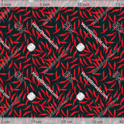 Красный перец Чили на черном фоне by IrinaOstapenko 333 DPI