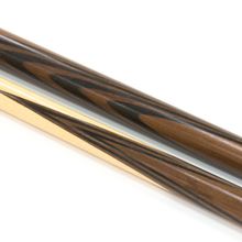 Кий для русского бильярда 2-pc "Классика" (термограб, коричневый, черный) 13 запилов