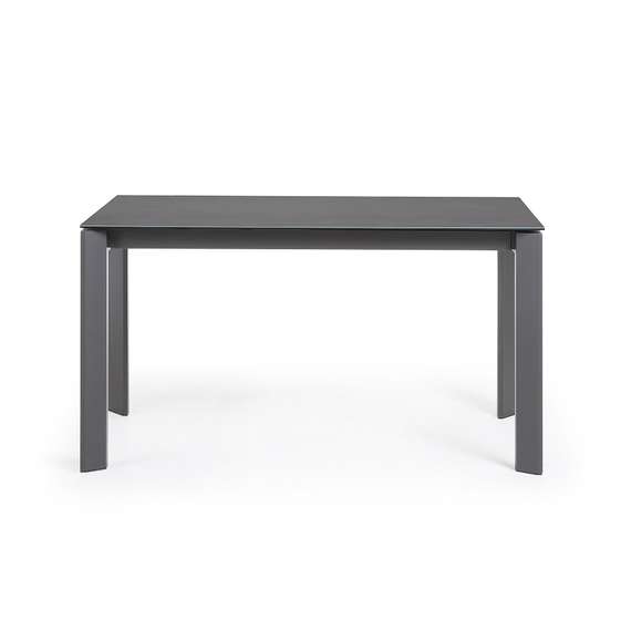 Стол Atta 140 (200) x90 антрацит керамика