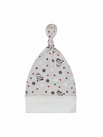 Шапочка-узелок (утепленная) Совушки gray