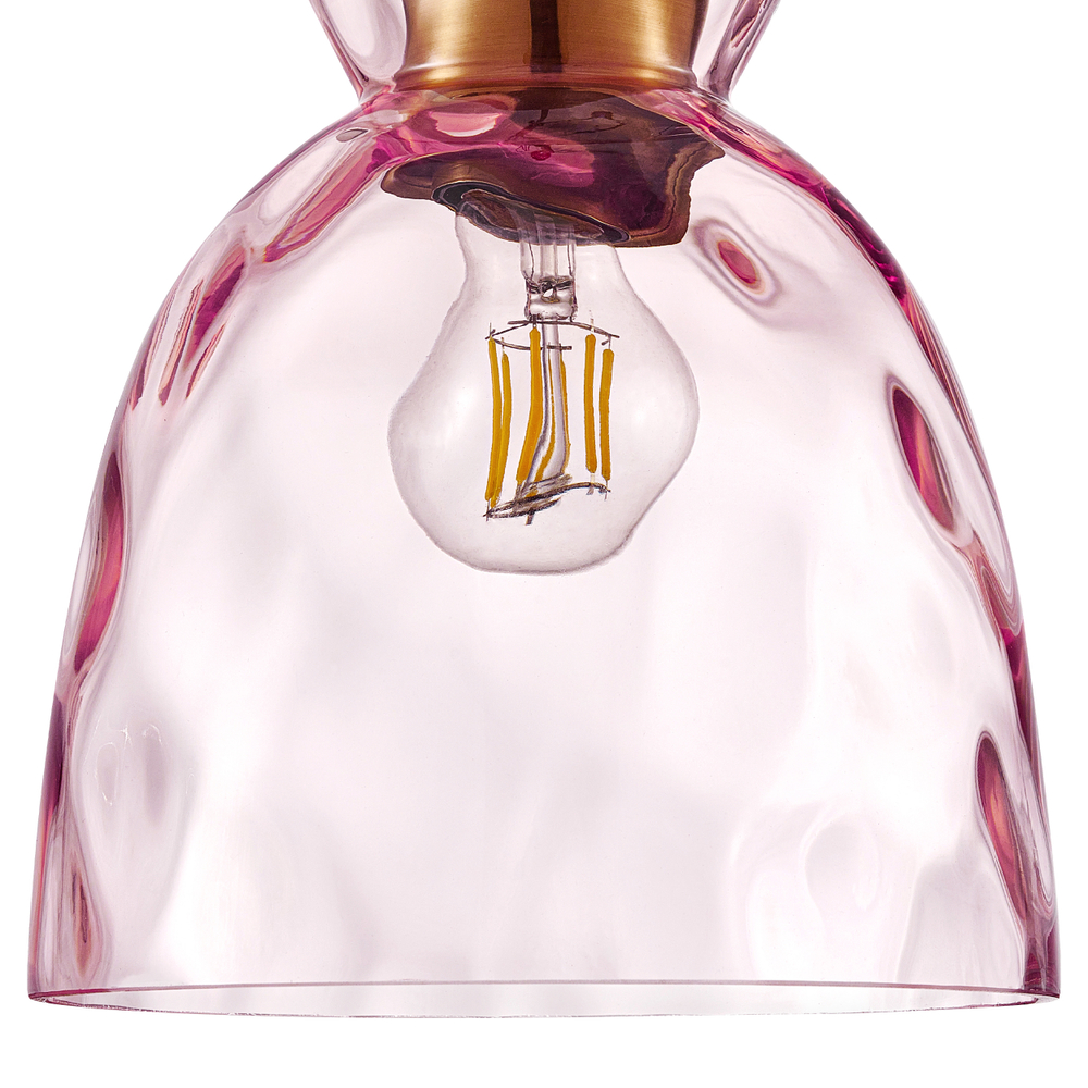 806112 Подвес NUBELLA 1х12W (led) E27 ЧЕРНЫЙ/БРОНЗА/РОЗОВЫЙ