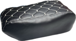 Чехол на штатный подлокотник Лада Веста (белая нить Рубин)