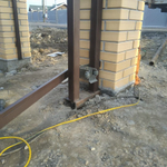 Ворота консольные 5м проем + калитка +автомитика