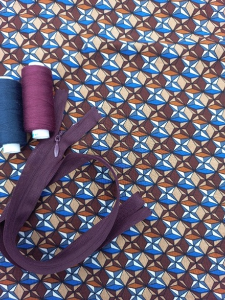 Штапель Синяя геометрия