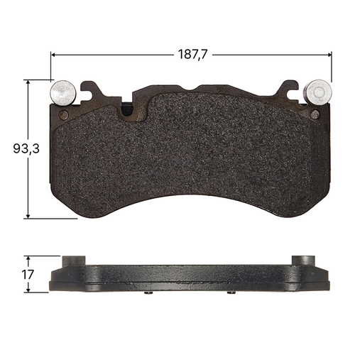 Колодки тормозные дисковые Avantech передние (противоскрипная пластина в компл.) AV101