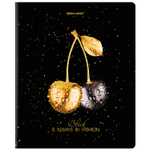 Тетрадь А5 48 л. BRAUBERG скоба клетка матовая ламинация фольга "Black&Gold" (микс в спайке) (20 штук в упаковке)