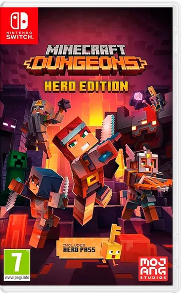 Minecraft Dungeons Hero Edition (Nintendo Switch, Русские субтитры, Б/У)