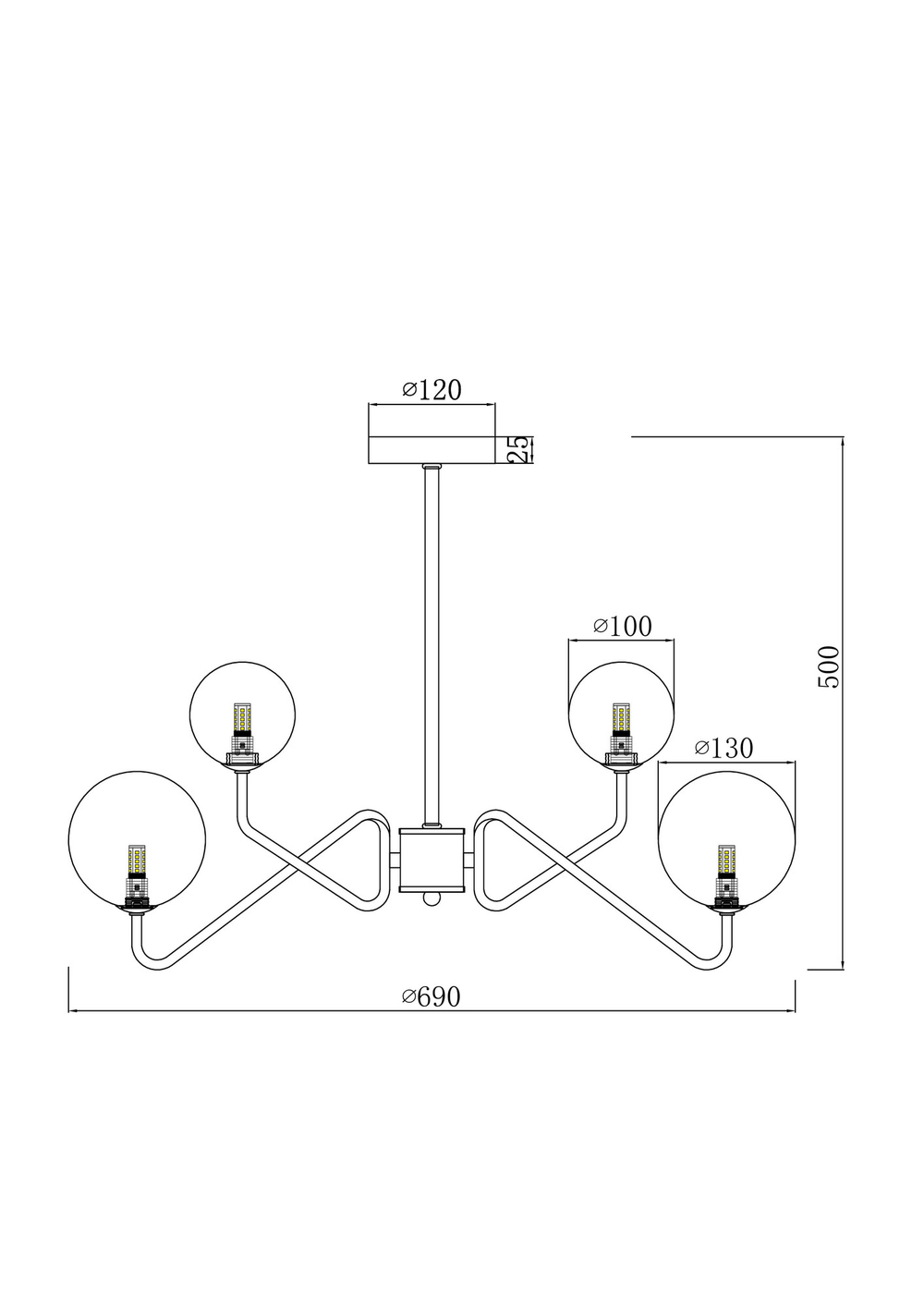 Люстра Freya FR5241PL-06BZ