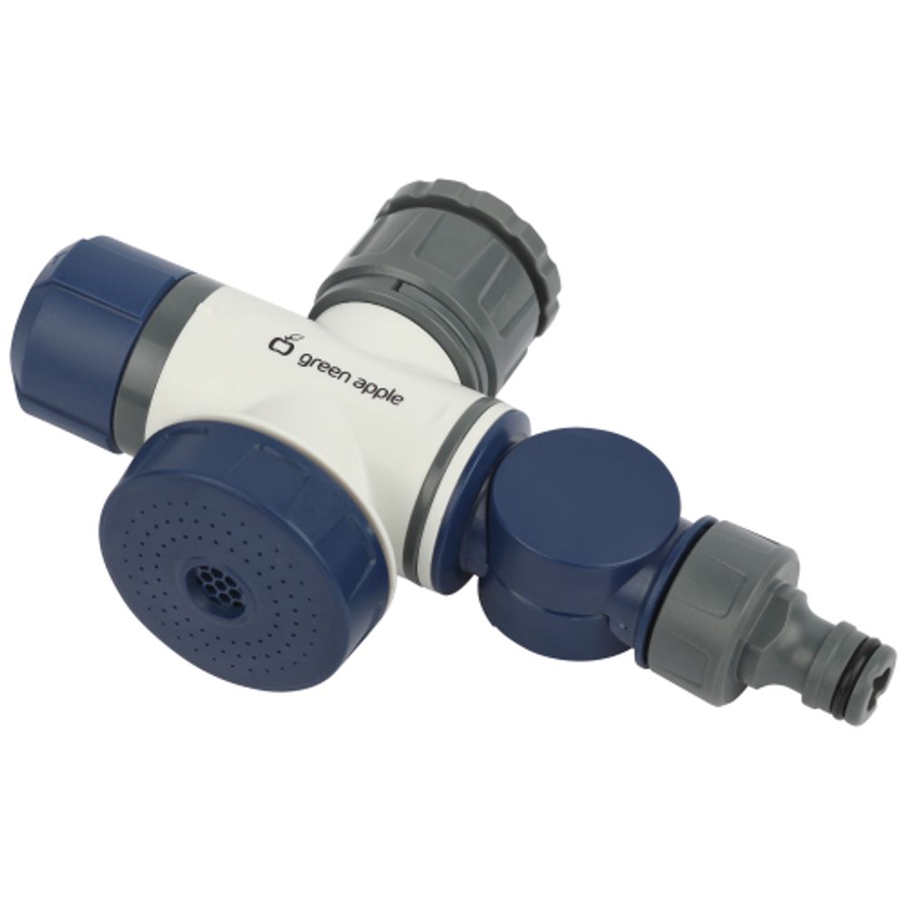 Регулятор для подачи воды GREEN APPLE GARP-02 двухпутевой (кран+штуцер) | Аксессуары для полива Green Apple