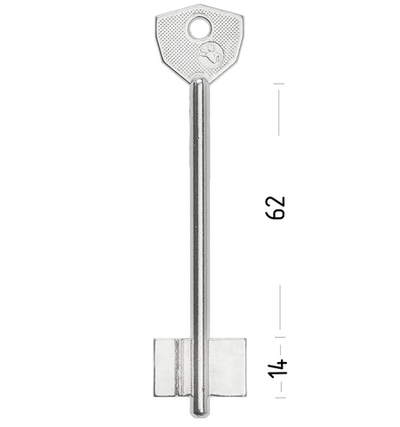 Заготовка сувальдного ключа 10732 SAM4D