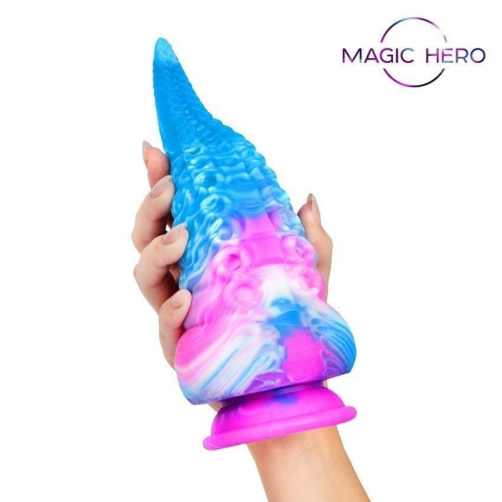 Фантазийный фаллоимитатор в форме щупальца - 21 см. (Цвет: разноцветный)