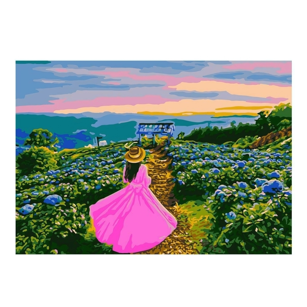 Картина по номерам 20*28,5см "На закате" (Lori)